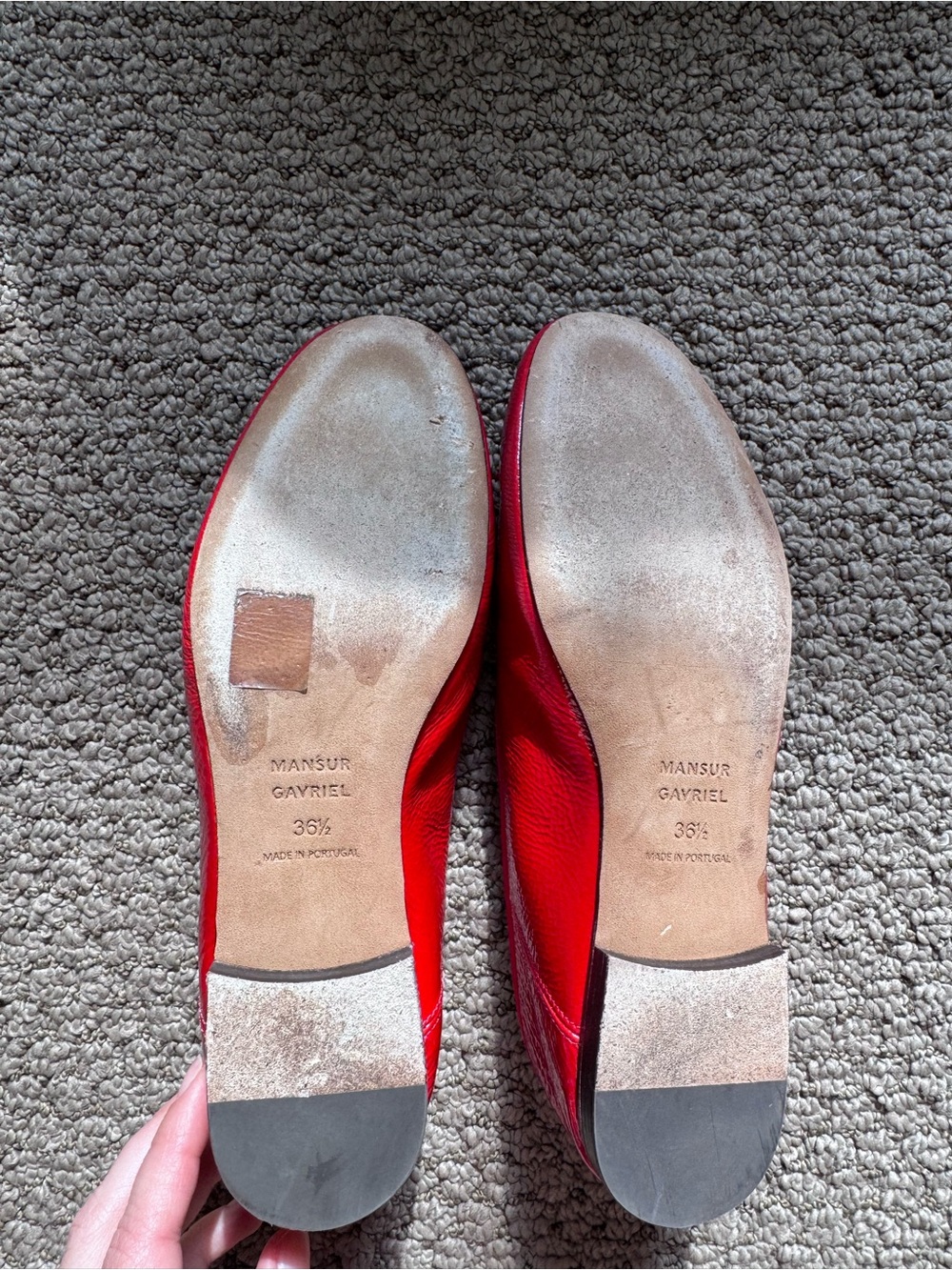 Mansur Gavriel Dream Ballerina Size 36.5 in Poppy Red - Picture 3 of 8